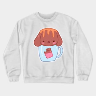 cappucino pets: choco puppy Crewneck Sweatshirt